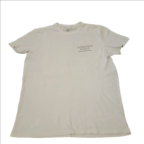 Men's American Eagle White Camo Graphic Short Sleeve Tee M - Picture 2 of 8